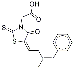 (Z,Z)-5-(2-Methyl-3-phenyl-propenylidene)-4-oxo-2-thioxo-3-thiazolidineacetic Acid CAS#: 124782-63-4