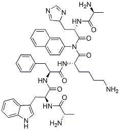 alanyl-histidyl-(2-naphthyl)alanyl-tryptophyl-phenylalanyl-lysinamide CAS#: 141925-59-9
