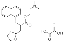 alpha-(1-Naphthylmethyl)tetrahydro-2-furanpropionic acid 2-(dimethylam ino)ethyl ester oxalate CAS#: 3209-86-7