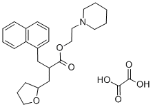 alpha-(1-Naphthylmethyl)tetrahydro-2-furanpropionic acid 2-piperidinoe thyl ester oxalate CAS#: 3209-95-8