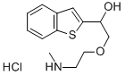 alpha-((2-(Methylamino)ethoxy)methyl)benzo(b)thiophene-2-methanol hydr ochloride CAS#: 131964-93-7