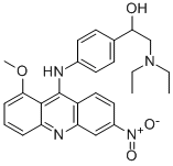 alpha-((Diethylamino)methyl)-p-((1-methoxy-6-nitro-9-acridinyl)amino)b enzyl alcohol CAS#: 32951-81-8