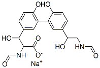 alpha-(Formylamino)-5'-(2-(formylamino)-1-hydroxyethyl)-beta,2',6-trihydroxy-(1,1'-biphenyl)-3-propanoic acid monosodium salt CAS#: 128524-51-6
