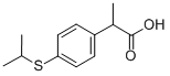 alpha-Methyl-4-((1-methylethyl)thio)benzeneacetic acid CAS#: 129602-93-3