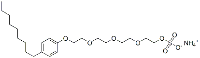 ammonium 2-[2-[2-[2-(4-nonylphenoxy)ethoxy]ethoxy]ethoxy]ethyl sulphate CAS#: 30416-77-4