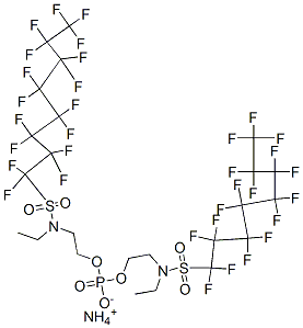 ammonium bis[2-[N-ethyl(heptadecafluorooctane)sulphonylamino]ethyl] phosphate CAS#: 30381-98-7