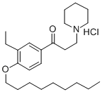 beta-Piperidinoaethyl-4-(n-nonyloxy-3-aethylphenyl)-ketonhydrochlorid  [German] CAS#: 30075-01-5