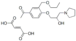 but-2-enedioic acid, 1-[4-(2-hydroxy-3-pyrrolidin-1-yl-propoxy)-3-(pro poxymethyl)phenyl]ethanone CAS#: 152271-08-4