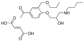but-2-enedioic acid, 1-[4-(3-butylamino-2-hydroxy-propoxy)-3-(propoxym ethyl)phenyl]ethanone CAS#: 152271-00-6
