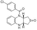 cis-1,3,3a,4,9,9a-Hexahydro-4-(4-chlorobenzoyl)thieno(3,4-b)quinoxalin e 2-oxide CAS#: 129303-29-3