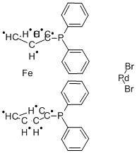 dibromo[1,1'-bis(diphenylphosphino)ferrocene]palladium(II) CAS#: 124268-93-5