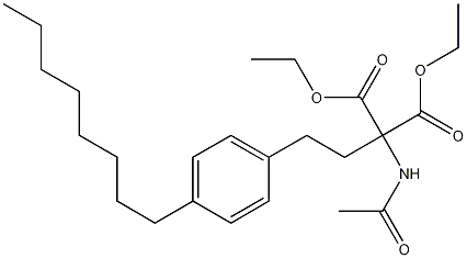diethyl 2-acetamido-2-(4-octylphenethyl)malonate CAS#: 162358-08-9