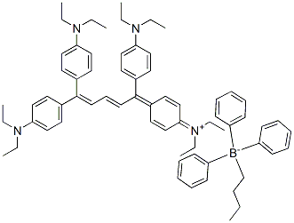 diethyl{4-[1,5,5-tris(4-diethylaminophenyl)penta-2,4-dienylidene]cyclohexa-2,5-dienylidene}ammonium butyltriphenylborate CAS#: 141714-54-7