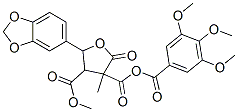 dimethyl 2,3,4,5-tetrahydro-5-(3,4-methylenedioxyphenyl)-2-oxo-3-(3,4,5-trimethoxybenzoyl)-3,4-furandicarboxylate CAS#: 122860-98-4