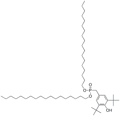 dioctadecyl [[3,5-bis(1,1-dimethylethyl)-4-hydroxyphenyl]methyl]phosphonate CAS#: 3135-18-0