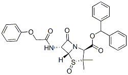 diphenylmethyl [2S(2alpha,4beta,5alpha,6beta)]-3,3-dimethyl-7-oxo-6-(phenoxyacetamido)-4-thia-1-azabicyclo[3.2.0]heptane-2-carboxylate 4-oxide CAS#: 37591-67-6