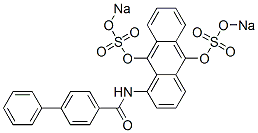 disodium 1-[[[1,1'-biphenyl]-4-ylcarbonyl]amino]anthracene-9,10-diyl disulphate CAS#: 3956-62-5
