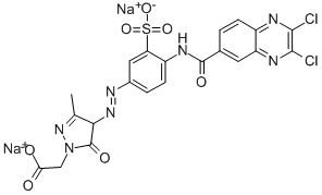 disodium 4-[[4-(2,3-dichloroquinoxaline-6-carboxamido)-2-sulphonatophenyl]azo]-3-methyl-5-oxo-2-pyrazolin-1-acetate CAS#: 32686-78-5