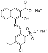 disodium 4-[(4-chloro-5-ethyl-2-sulphonatophenyl)azo]-3-hydroxy-2-naphthoate CAS#: 32041-58-0