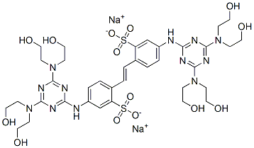 disodium 4,4'-bis[[4,6-bis[bis(2-hydroxyethyl)amino]-1,3,5-triazin-2-yl]amino]stilbene-2,2'-disulphonate CAS#: 3654-78-2