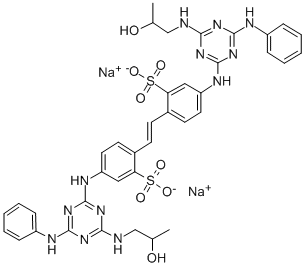 disodium 4,4'-bis[[6-anilino-4-[(2-hydroxypropyl)amino]-1,3,5-triazin-2-yl]amino]stilbene-2,2'-disulphonate CAS#: 32694-95-4