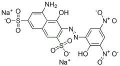 disodium 5-amino-4-hydroxy-3-[(2-hydroxy-3,5-dinitrophenyl)azo]naphthalene-2,7-disulphonate CAS#: 3769-61-7