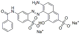disodium 6-amino-5-[[5-(benzoylamino)-2-sulphonatophenyl]azo]-4-hydroxynaphthalene-2-sulphonate CAS#: 36525-74-3