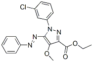 ethyl 1-(3-chlorophenyl)-4-methoxy-5-phenyldiazenyl-pyrazole-3-carboxy late CAS#: 172701-50-7