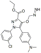 ethyl 1-(3-chlorophenyl)-5-(4-dimethylaminophenyl)diazenyl-4-methoxy-p yrazole-3-carboxylate CAS#: 172701-49-4
