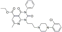ethyl 10-[3-[4-(2-chlorophenyl)piperazin-1-yl]propyl]-3-methyl-7,9-dio xo-8-phenyl-2,8,10-triazabicyclo[4.4.0]deca-1,3,5-triene-5-carboxylate CAS#: 147297-04-9