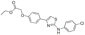 ethyl 2-[4-[2-[(4-chlorophenyl)amino]-1,3-thiazol-4-yl]phenoxy]acetate CAS#: 168127-33-1