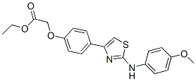 ethyl 2-[4-[2-[(4-methoxyphenyl)amino]-1,3-thiazol-4-yl]phenoxy]acetat e CAS#: 168127-31-9