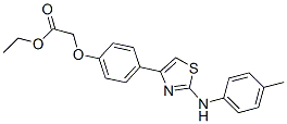 ethyl 2-[4-[2-[(4-methylphenyl)amino]-1,3-thiazol-4-yl]phenoxy]acetate CAS#: 168127-32-0