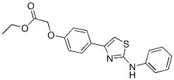 ethyl 2-[4-(2-anilino-1,3-thiazol-4-yl)phenoxy]acetate CAS#: 168127-30-8