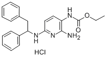 ethyl [2-amino-6-[(1,2-diphenylethyl)amino]pyridin-3-yl]carbamate monohydrochloride CAS#: 33400-47-4