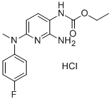ethyl 2-amino-6-[[p-fluorobenzyl]amino]pyridine-3-carbamate monohydrochloride CAS#: 33400-45-2