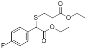 ethyl 3-(2-ethoxy-1-(4-fluorophenyl)-2-oxoethylthio)propanoate CAS#: 37136-51-9