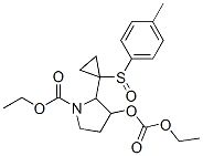 ethyl 3-(ethoxycarbonyloxy)-2-(1-(4-tolylsulfinyl)cyclopropyl)-1-pyrrolidinecarboxylate CAS#: 145568-18-9