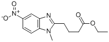 ethyl 4-(1-methyl-5-nitro-1H-benzo[d]imidazol-2-yl)butanoate CAS#: 3543-72-4