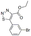 ethyl 5-(3-bromophenyl)thiadiazole-4-carboxylate CAS#: 4609-47-6