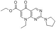 ethyl 8-ethyl-5,8-dihydro-5-oxo-2-(pyrrolidinyl)pyrido[2,3-d]pyrimidine-6-carboxylate CAS#: 33836-43-0