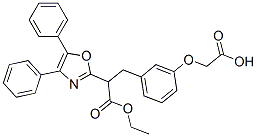 ethyl alpha-((3-(2-hydroxy-2-oxoethoxy)phenyl)methyl)-4,5-diphenyl-2-oxazoleacetate CAS#: 147593-96-2