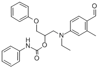 ethyl[4-formyl-3-methylphenyl][2-hydroxy-3-phenoxypropyl]ammonium carbanilate CAS#: 32089-69-3
