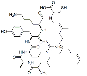 farnesylleucyl-alanyl-arginyl-tyrosyl-lysyl-cysteine CAS#: 130447-82-4