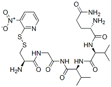 glutaminyl-valyl-valyl-S-(3-nitro-2-pyridinesulfenyl)cysteinyl-glycinamide CAS#: 134152-14-0