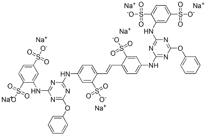 hexasodium 2,2'-[vinylenebis[(3-sulphonato-4,1-phenylene)imino(6-phenoxy-1,3,5-triazine-4,2-diyl)imino]]bis(benzene-1,4-disulphonate) CAS#: 41267-43-0