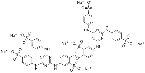 hexasodium 4,4'-bis[[2,6-bis(p-sulphonatoanilino)-1,3,5-triazin-2-yl]amino]stilbene-2,2'-disulphonate CAS#: 33628-34-1