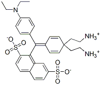 hydrogen [4-[4-(diethylamino)-alpha-(2,7-disulphonato-1-naphthyl)benzylidene]cyclohexa-2,5-dien-1-ylidene]diethylammonium CAS#: 42352-92-1