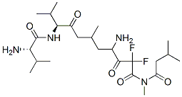 isovaleryl-valyl-valyl-4-amino-2,2-difluoro-N,6-dimethyl-3-oxoheptanamide CAS#: 140873-67-2