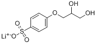 lithium 4-(2,3-dihydroxypropoxy)benzenesulphonate CAS#: 32014-19-0